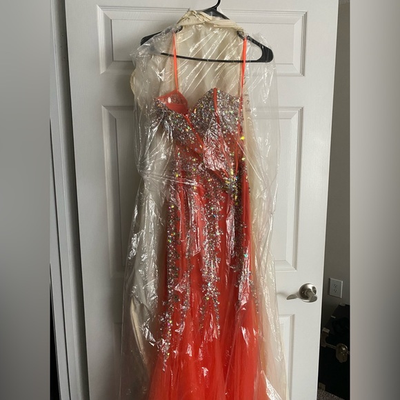 Nectarine Prom/Pageant/Evening Gown Sz S - Picture 12 of 14